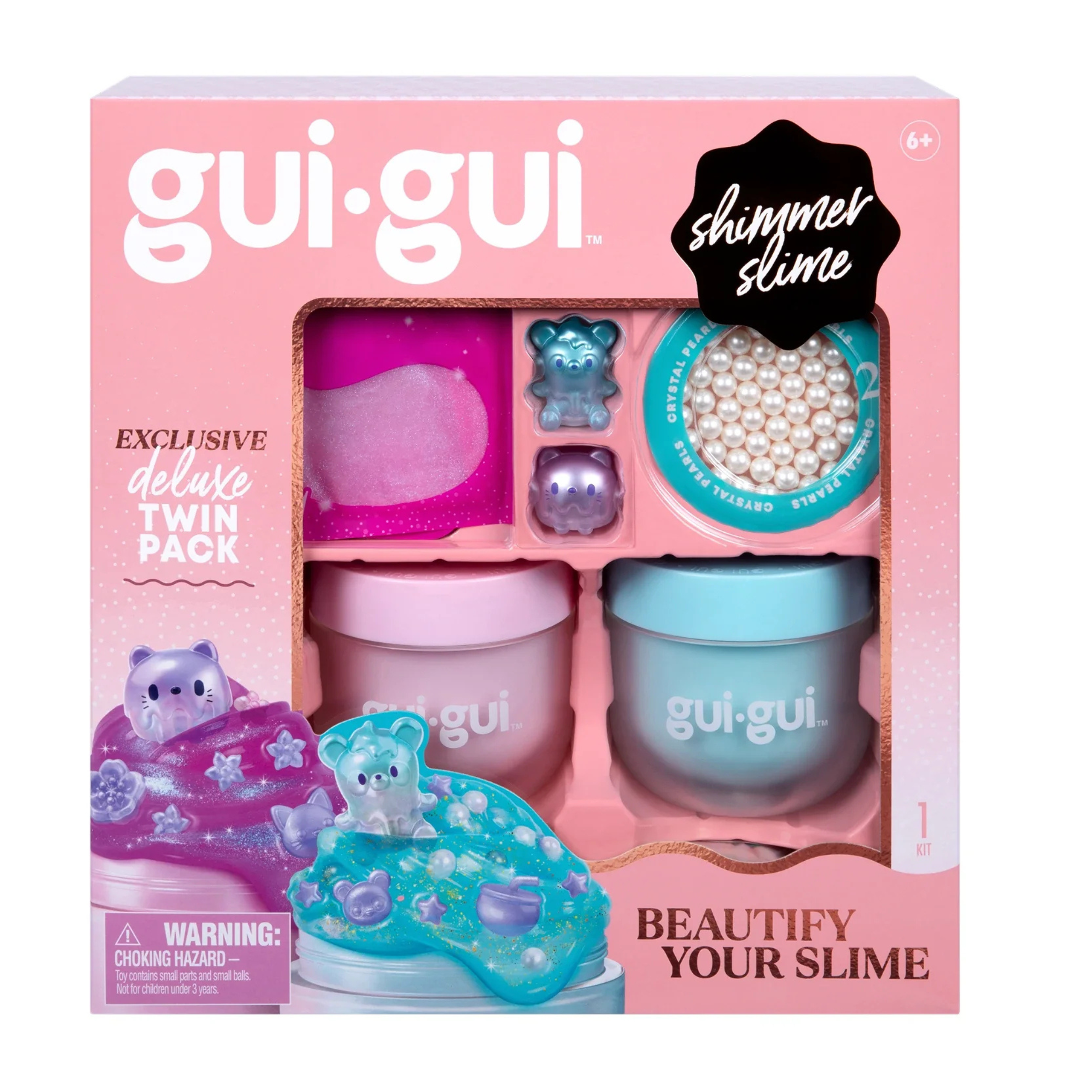 Gui Gui Shimmer Deluxe Duo Pack Sensory Slime