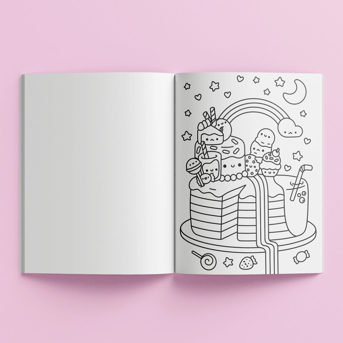 Colouring Book Scented Stickers Totally Kawaii