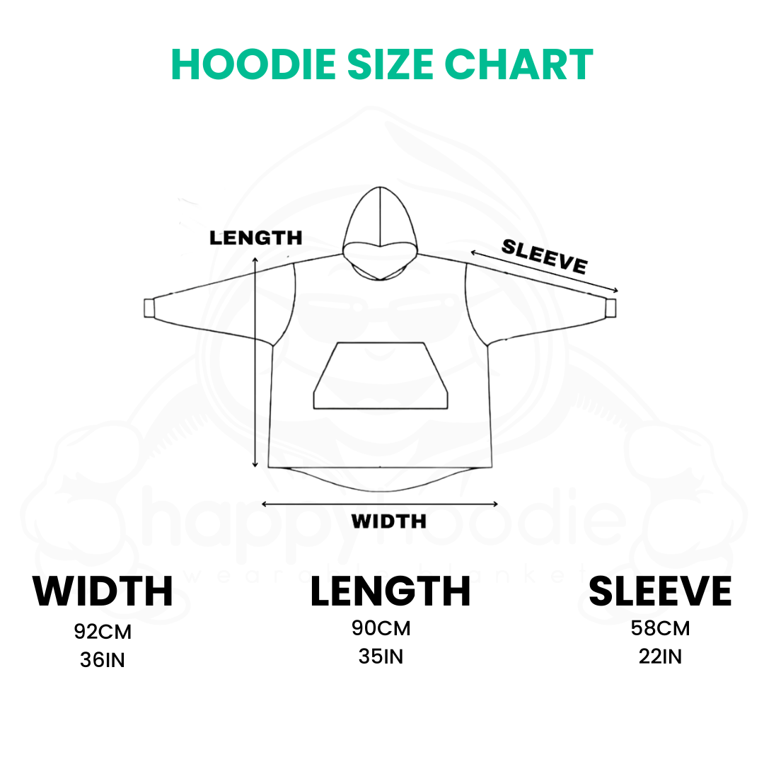 Oversized Hoodie - Unicorn Ice-Cream