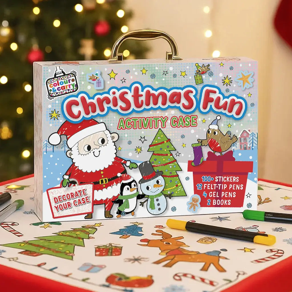 Colour and Carry Activity Kit Christmas Fun