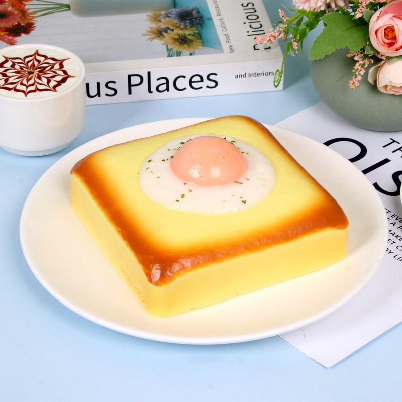 Slow Rising Fried Egg Toast Squishy