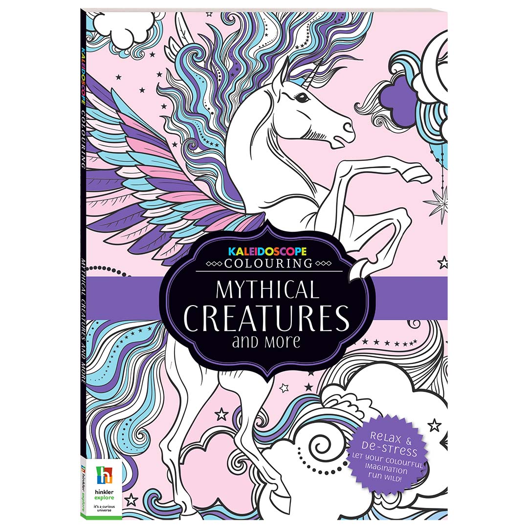 Adult Colouring Book -  Mythical Creatures and More