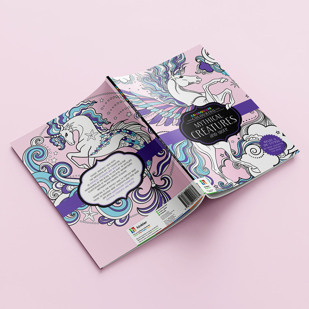 Adult Colouring Book -  Mythical Creatures and More