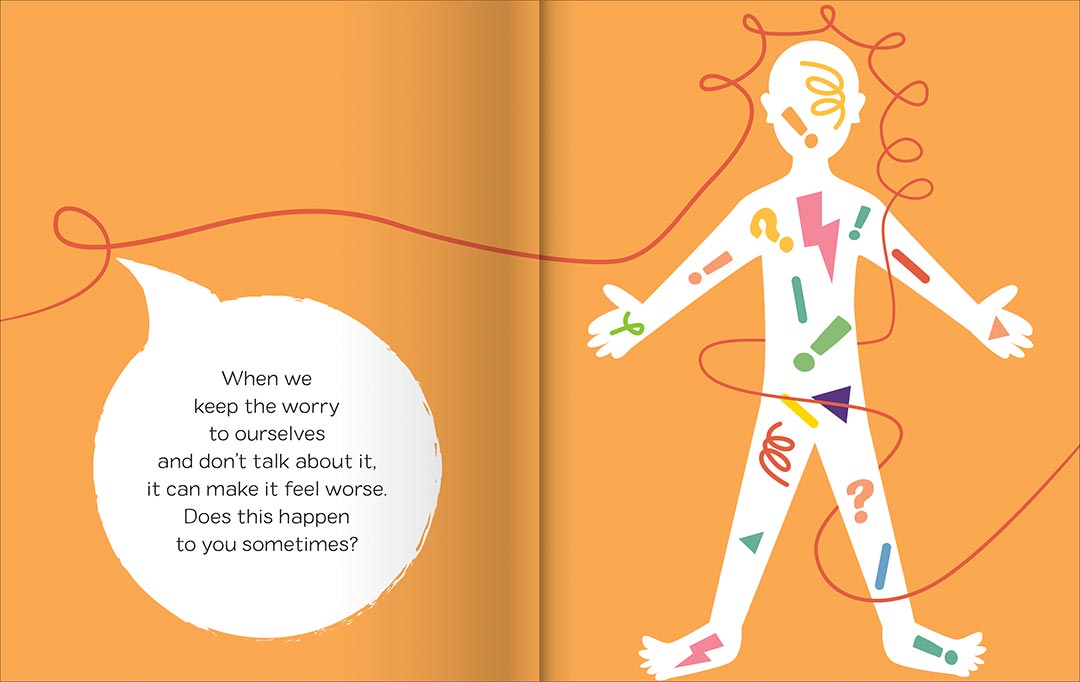 Let's Talk Anxiety Hard Cover Colour Book