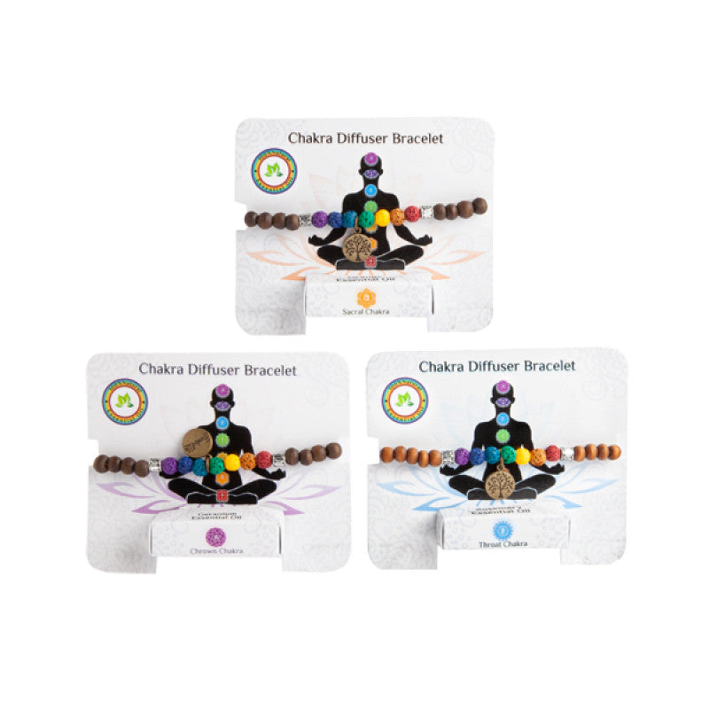 Chakra Diffuser Bracelet with Essential Oil