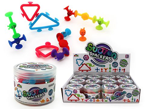 Sensory Suction Stackers – 12pc Tub