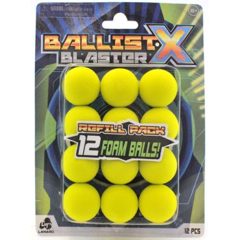 Ballist-X Power Pop Blaster 12 Foam Balls REFILL