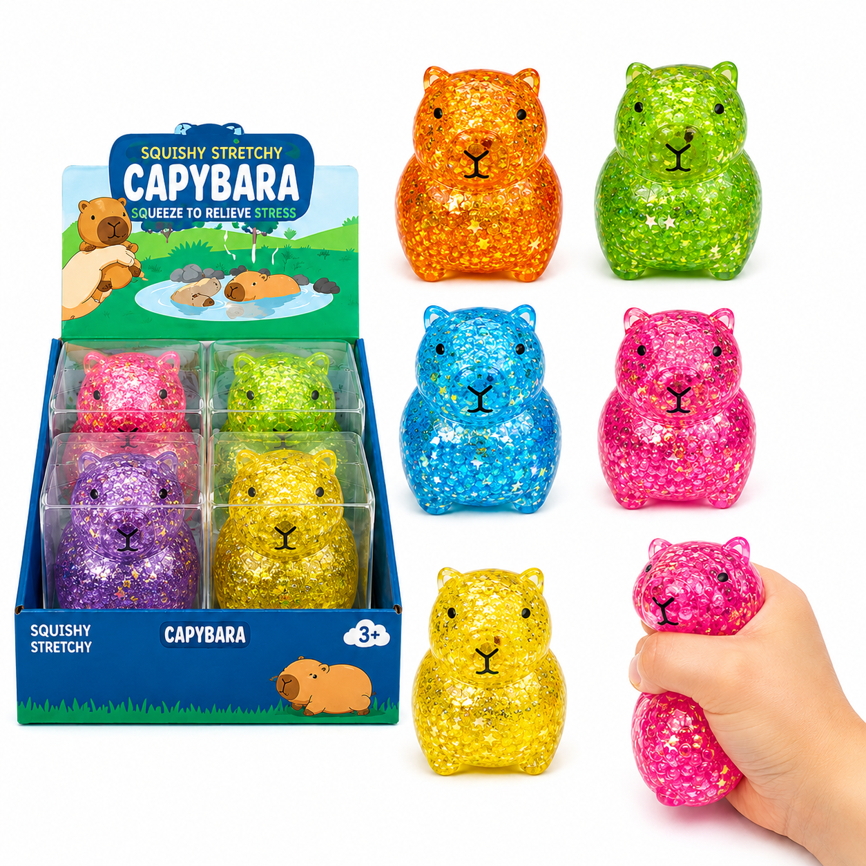 Capybara Squishy Sugar Glitter