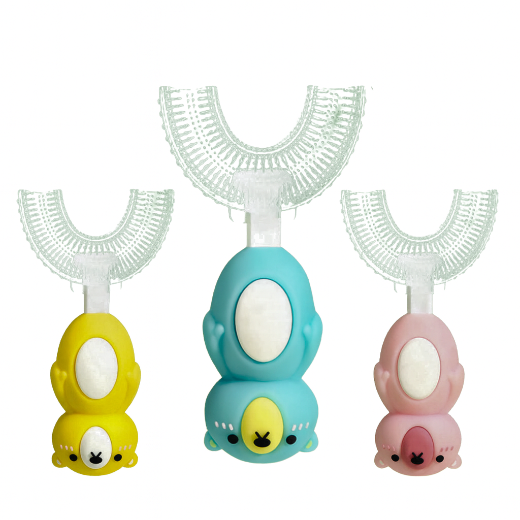 Cute Bear U-Shaped Sensory Toothbrush