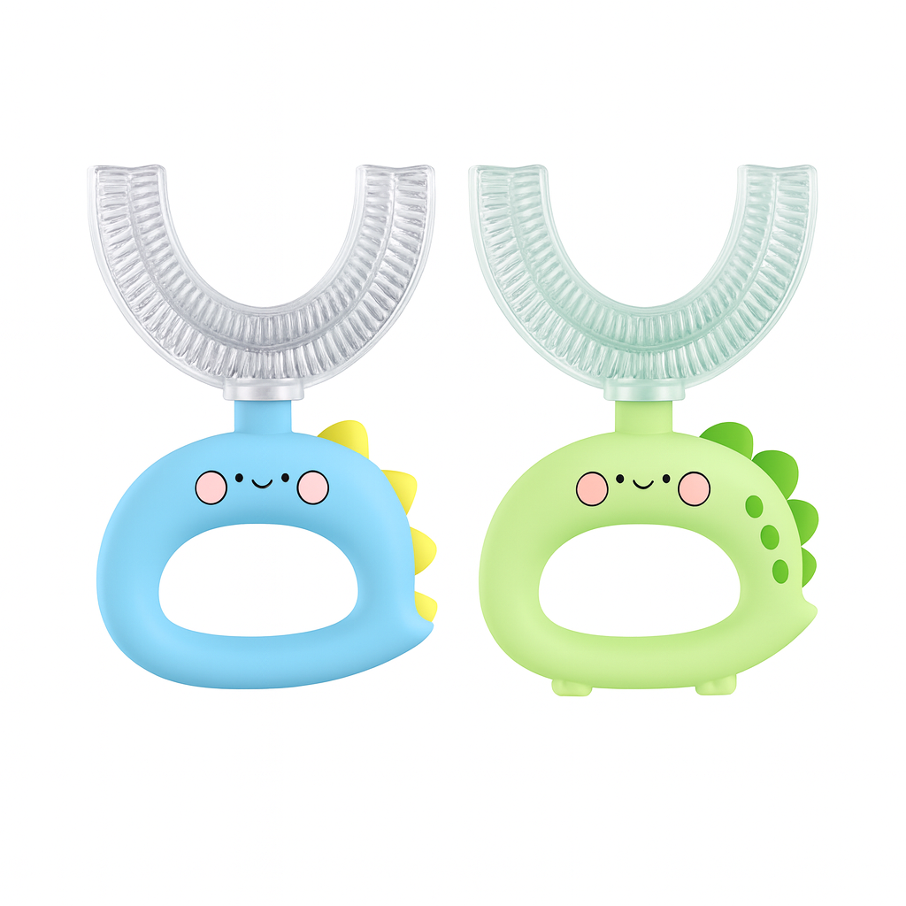 Clear Head Dinosaur U-Shaped Toothbrush