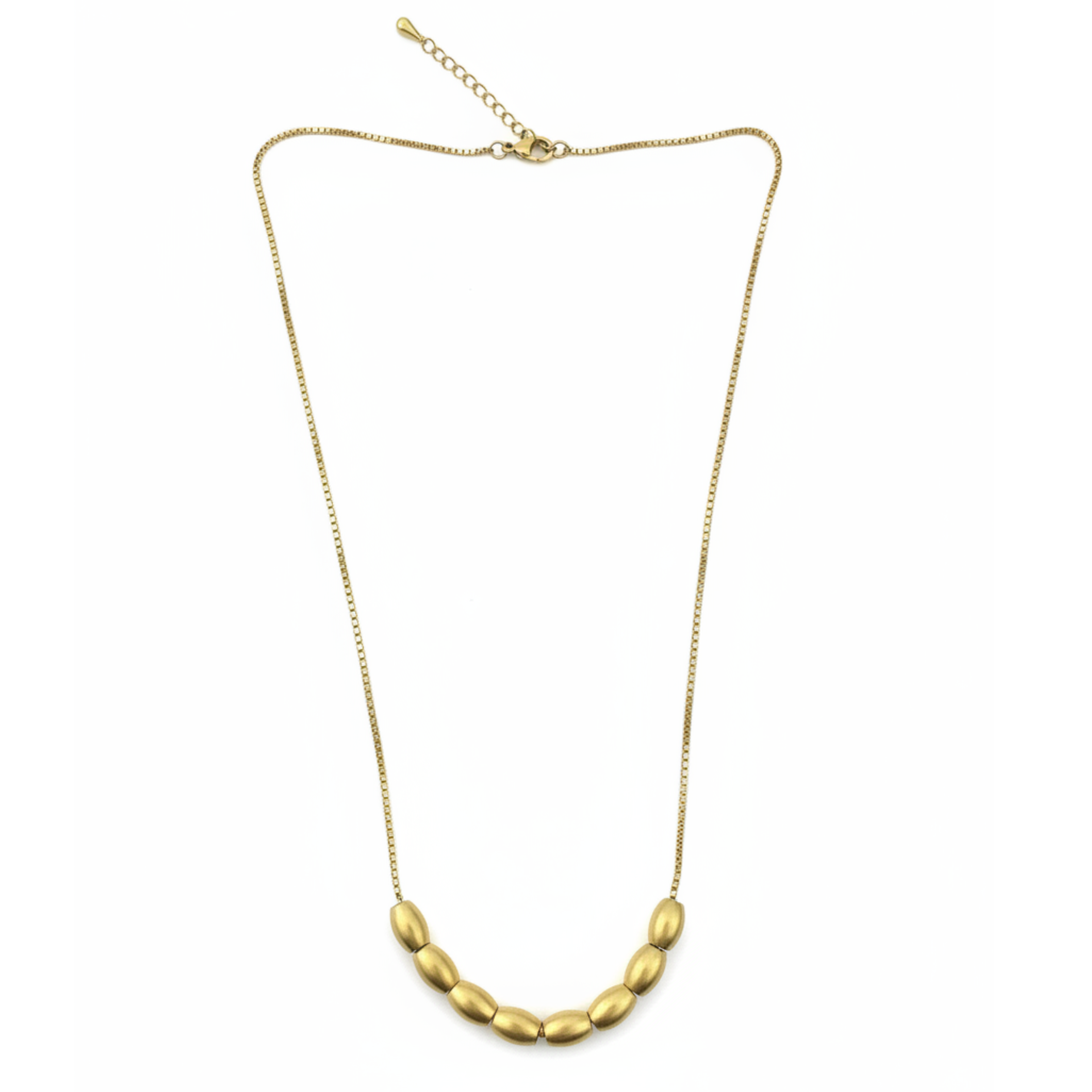 Gold Bead Fidget Necklace