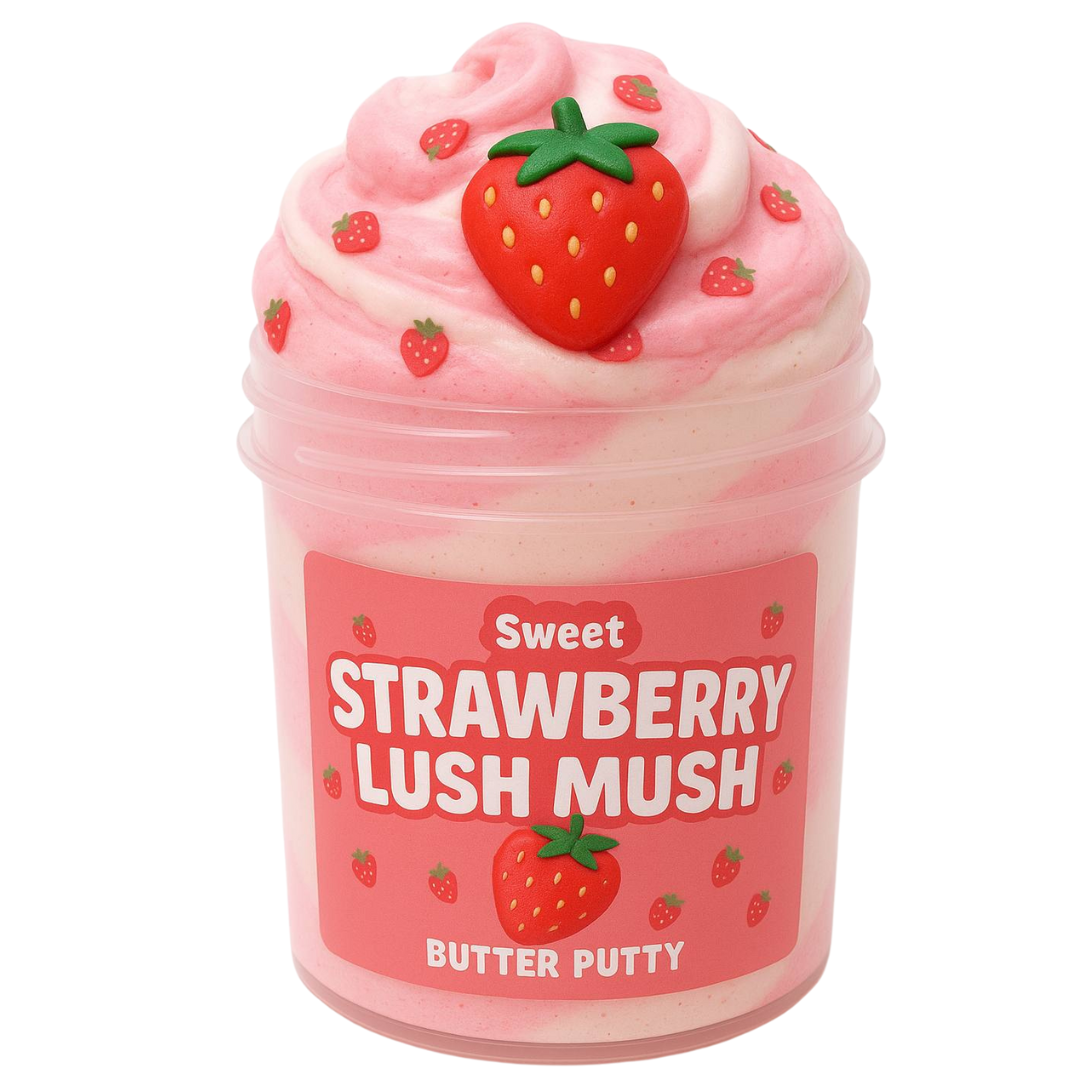 Fruit Butter Slime - Strawberries and Cream