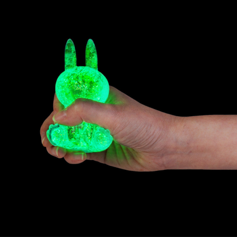 Jelly Glitter Glow Bunny Squishy
