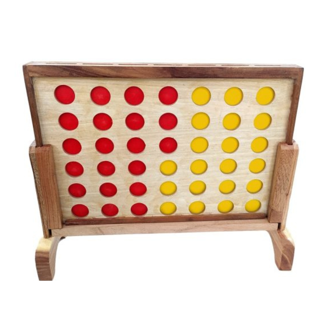 Mini Wooden Connect 4 Game