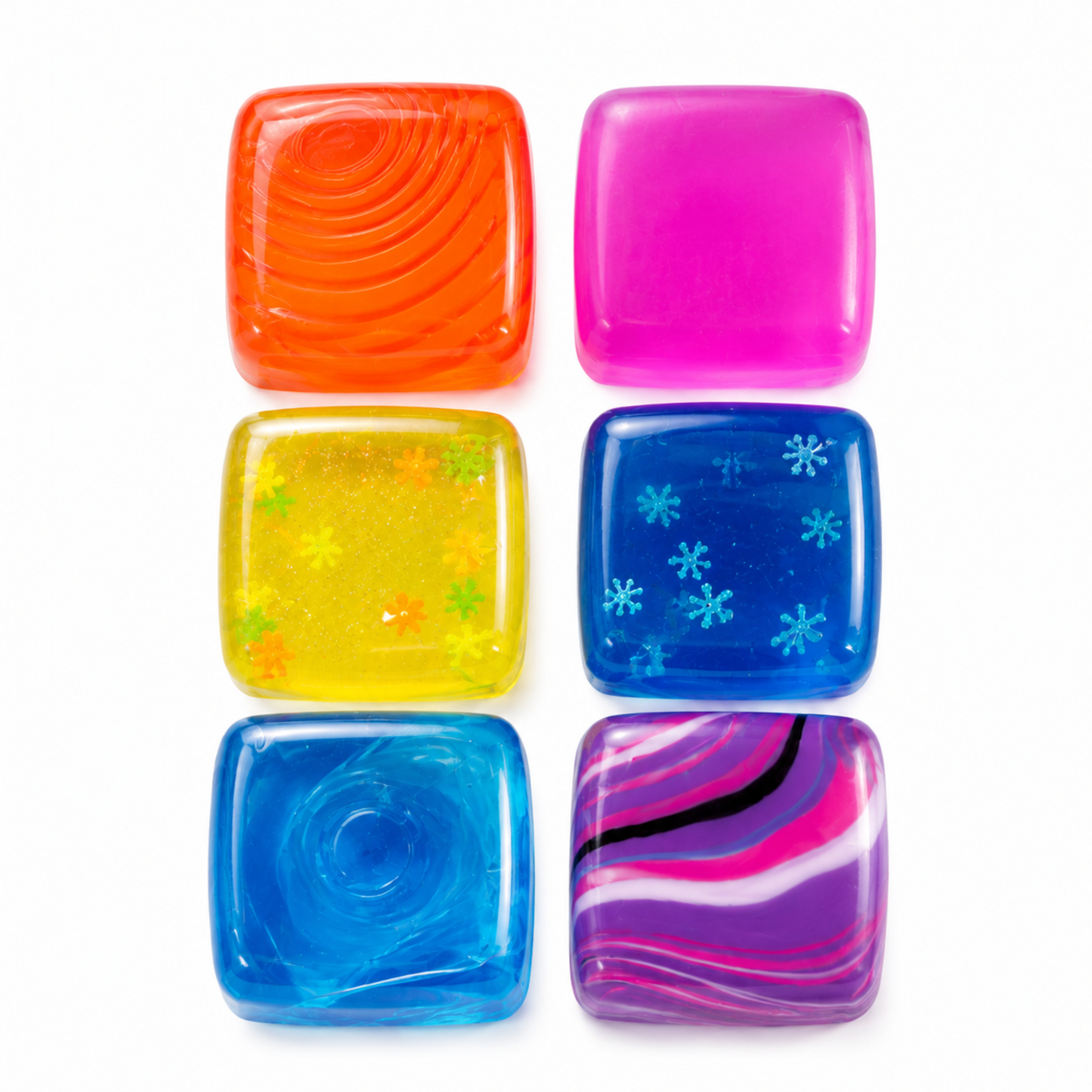 Mini Jelly Cube Squishy Value Pack 3.5cm Assorted