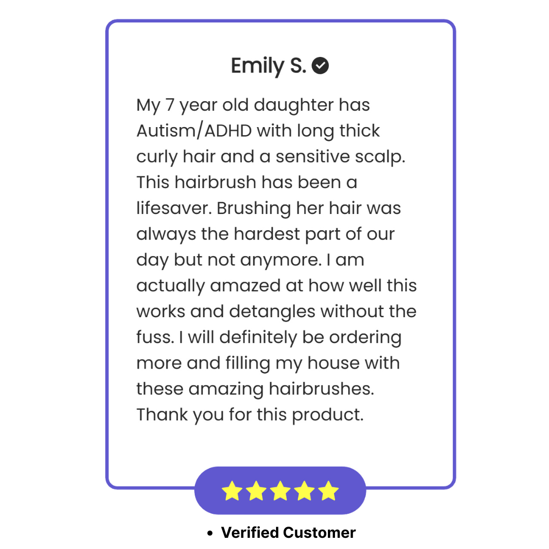 My Sensory Space Hairbrush - Arctic White