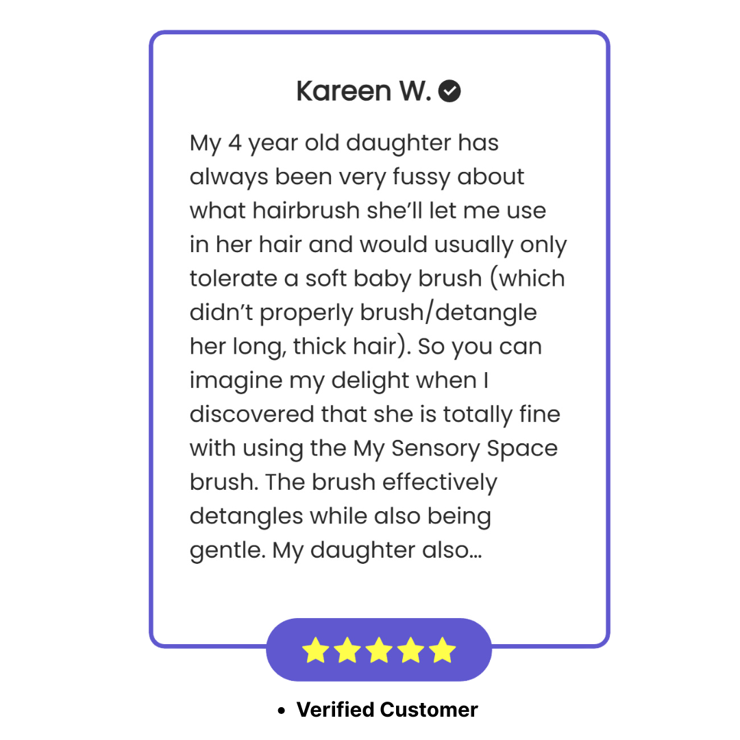 My Sensory Space Hairbrush - Arctic White