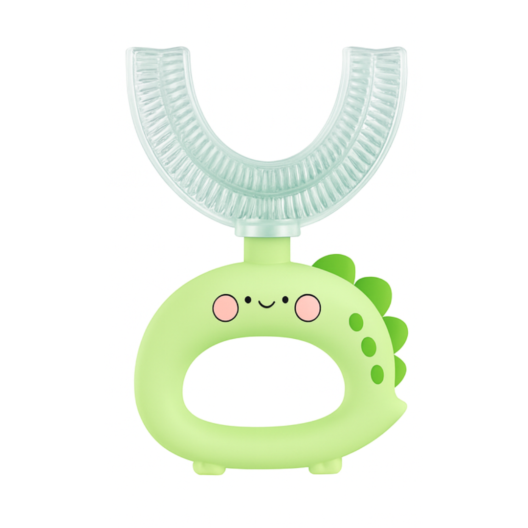 Clear Head Dinosaur U-Shaped Toothbrush