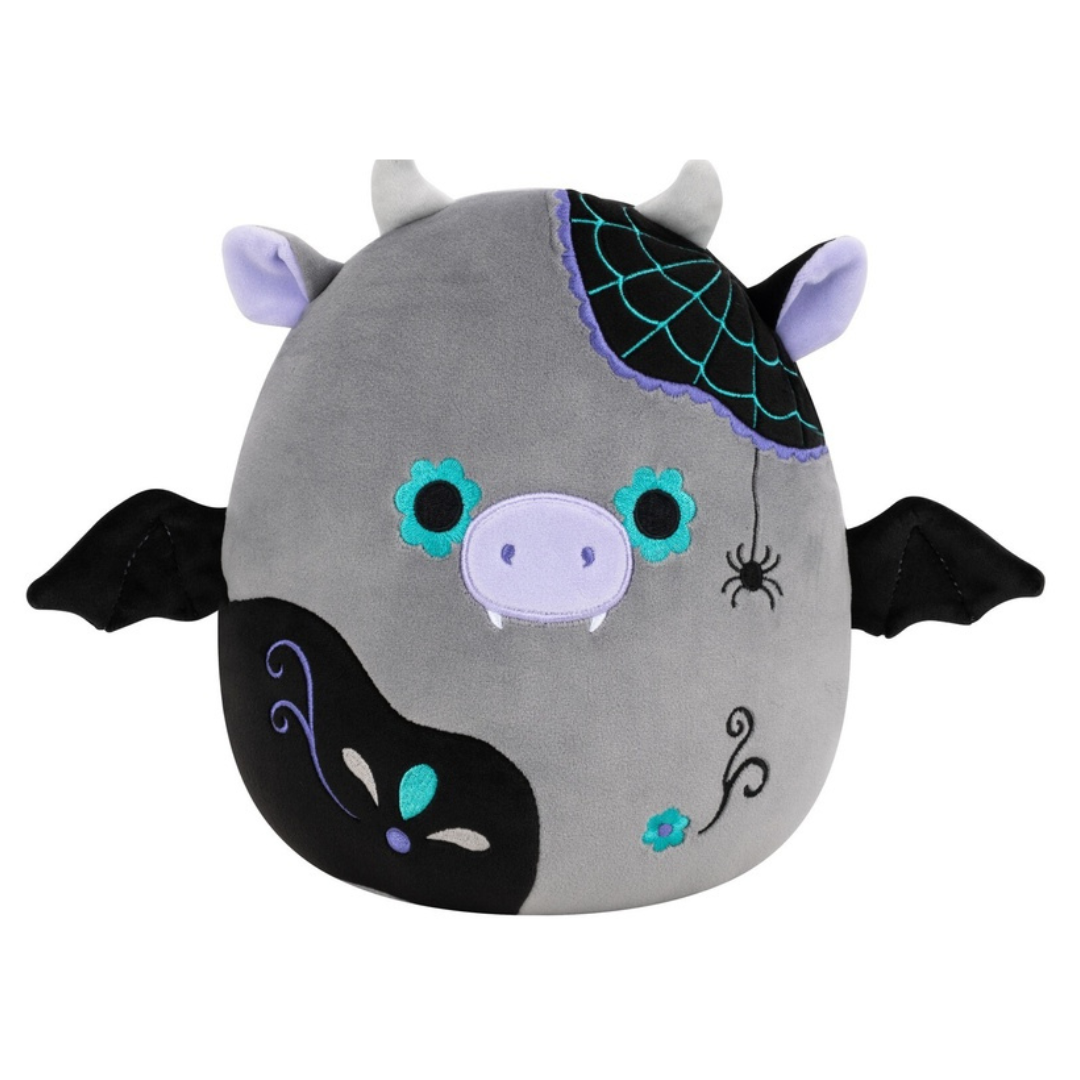 Squishmallows 20cm - Day of the Dead Halloween Bridgette the Bat Cow