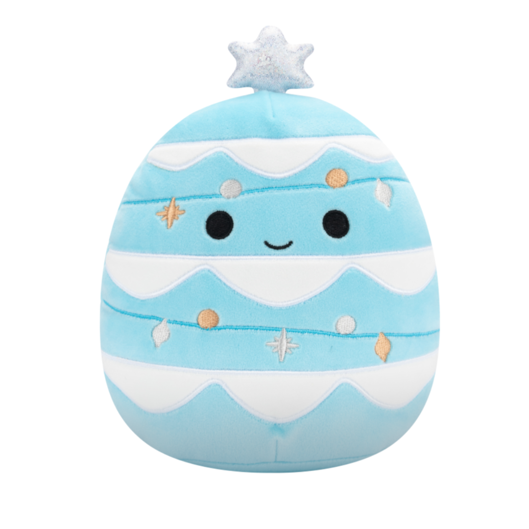 Christmas Squishmallows 20cm -  Keiko the Light Blue Christmas Tree