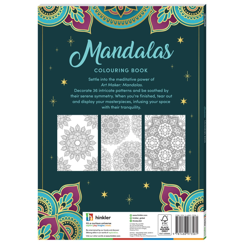 Mandalas Art Adult Colouring Book