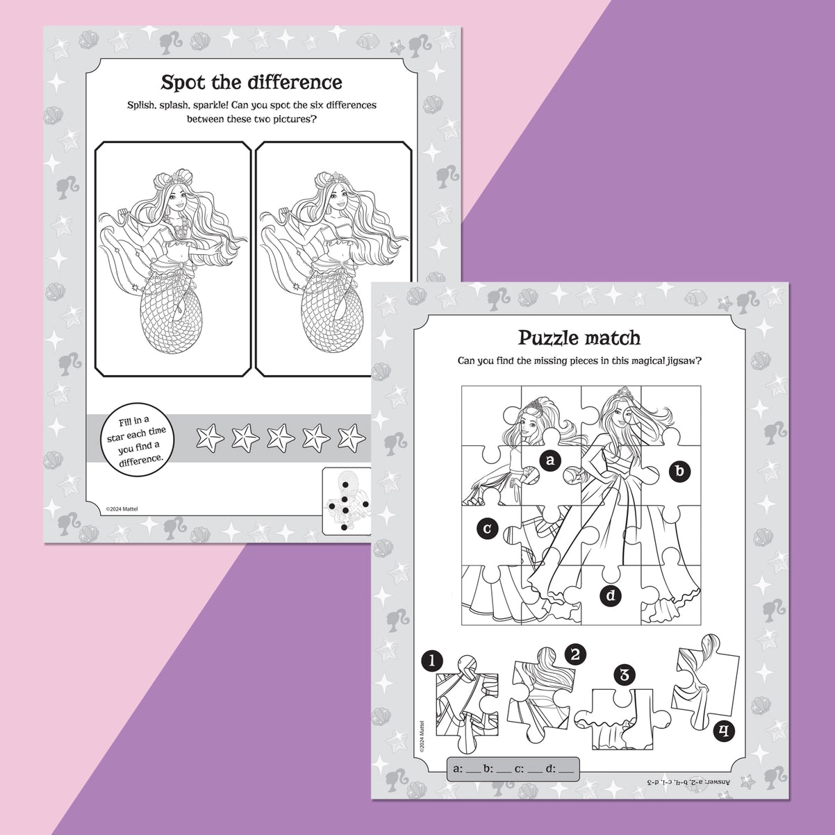 Scratch Surprise Barbie Activity Book