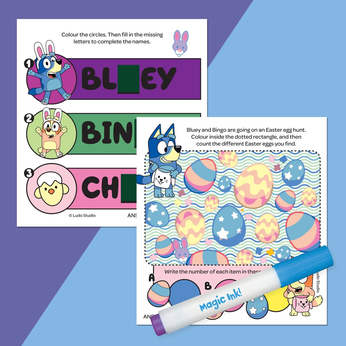 Inkredibles Bluey Fun Magic Ink Book