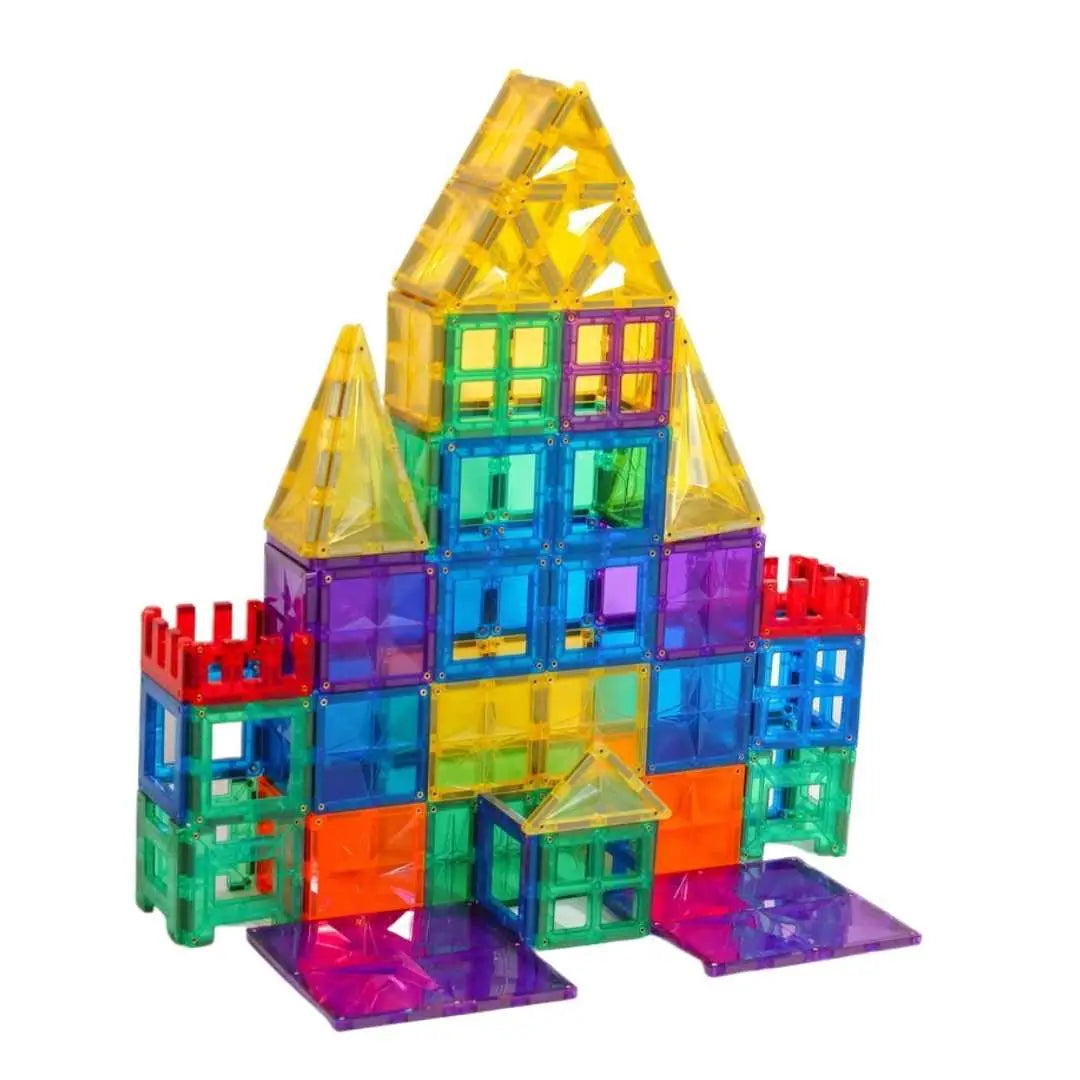 Magnetic Rainbow Tiles 108 Piece Set