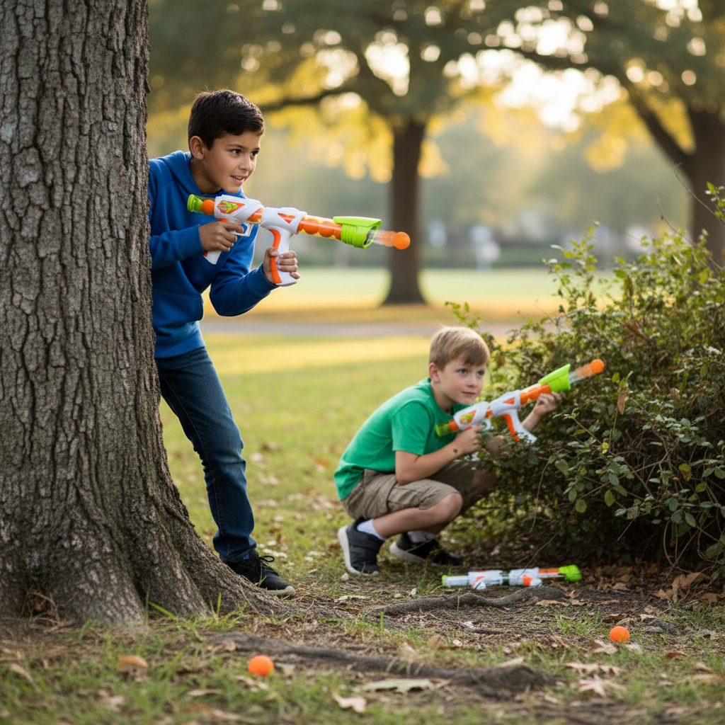 Ballist-X Power Pop Blaster with 12 Foam Balls