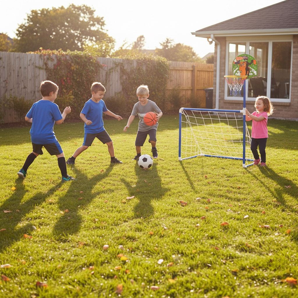 2-In-1 Basketball & Soccer Goal
