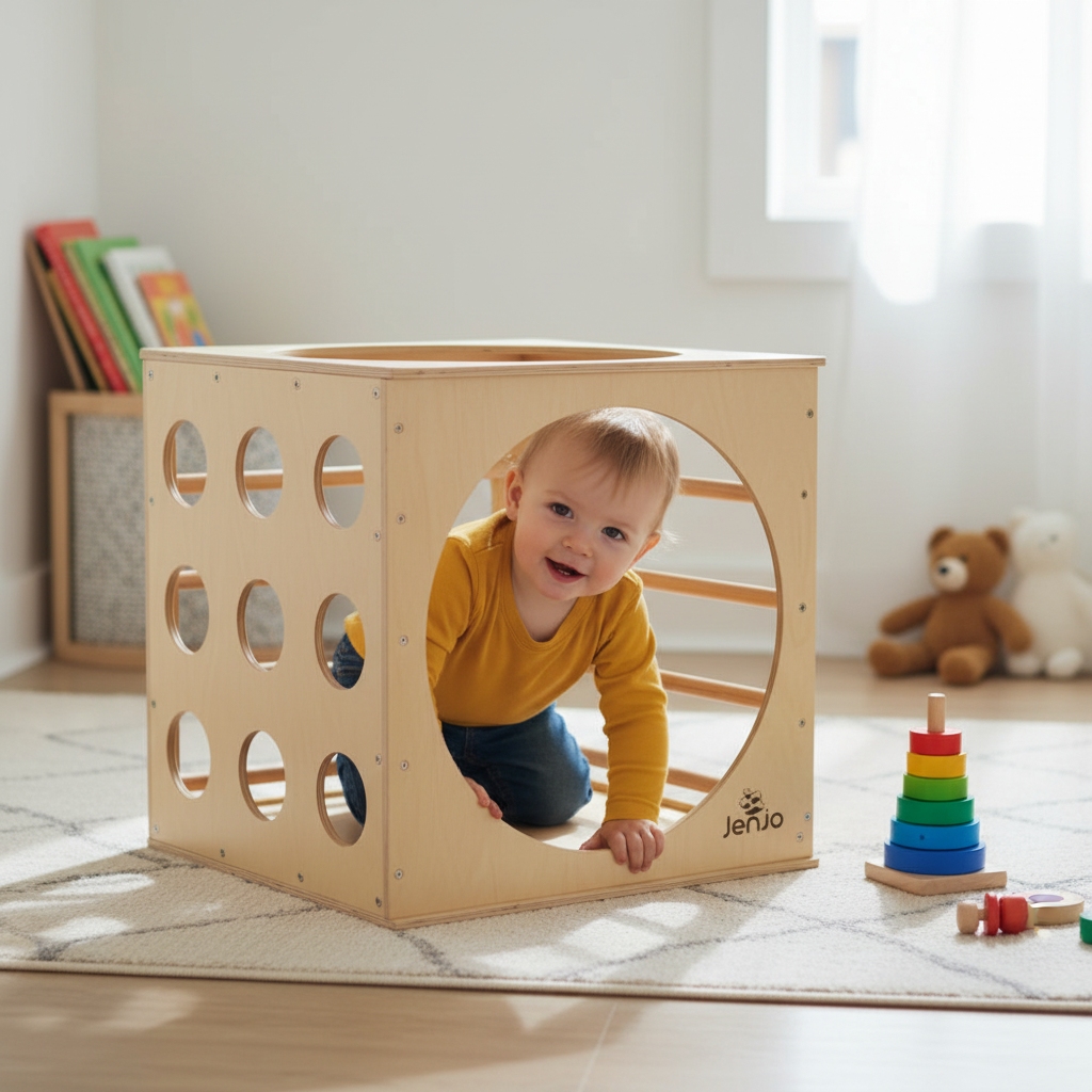 Wooden Climbing Cube
