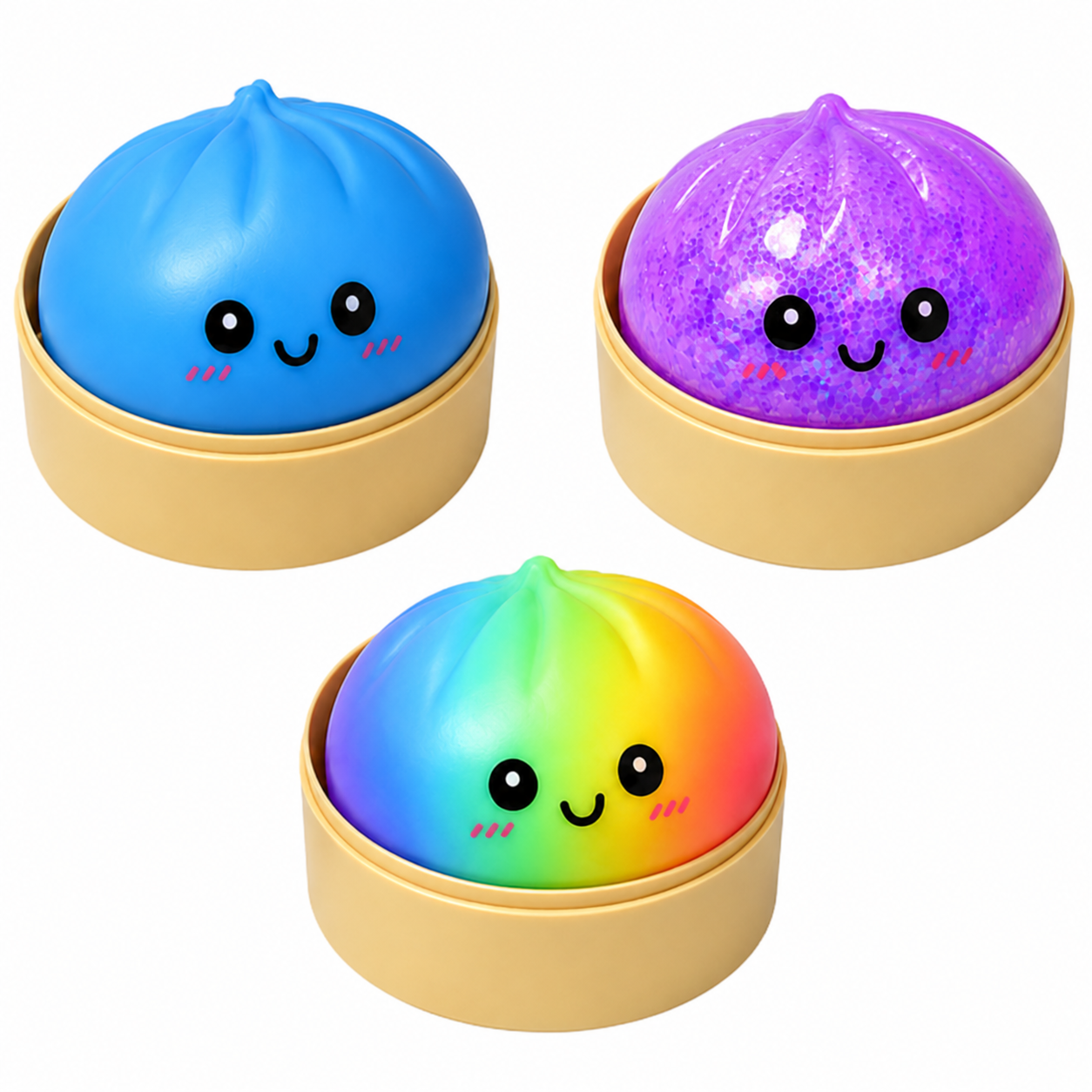 Mystery Viral Dumpling Squishy 3 Pack