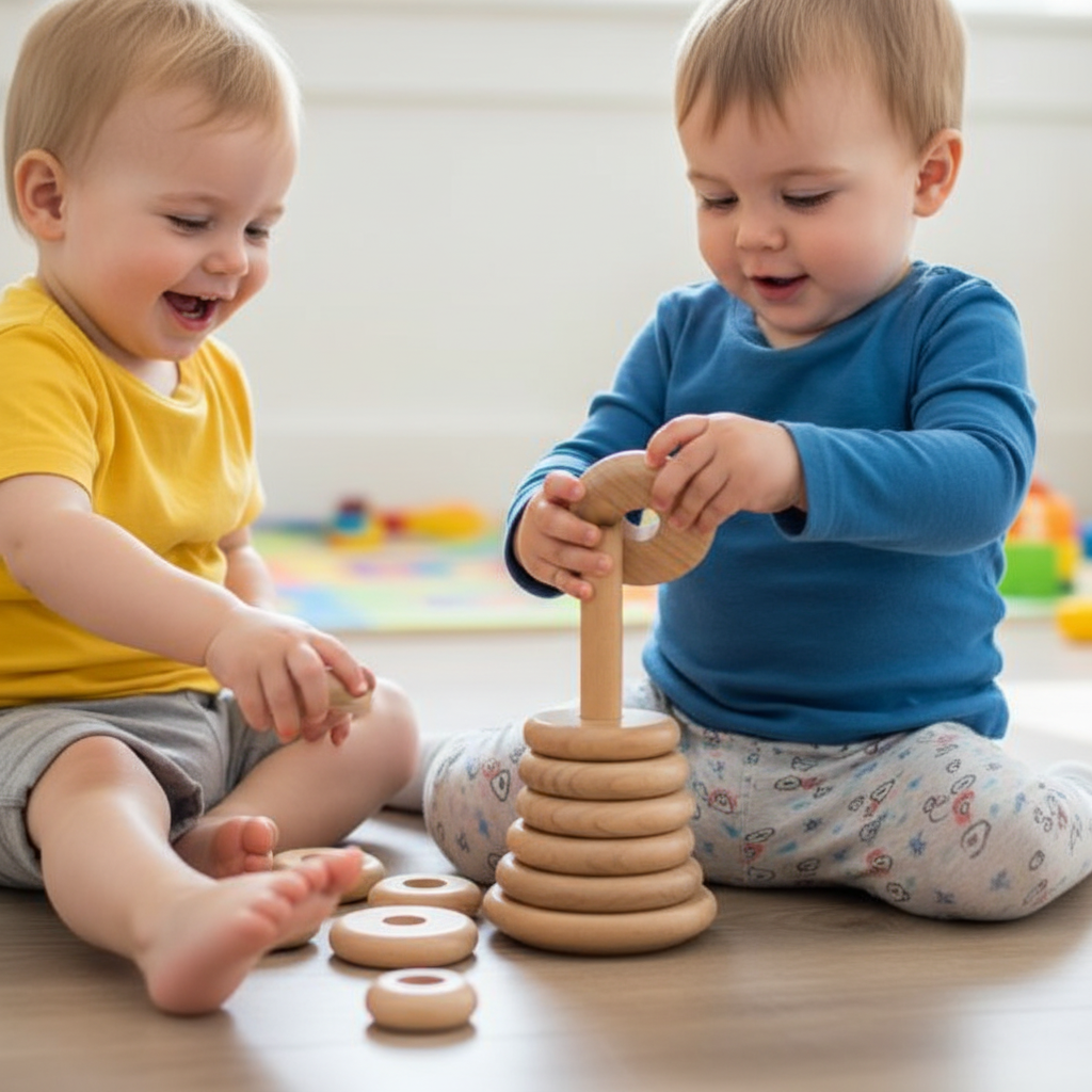 Wooden Stacking Ring Toy