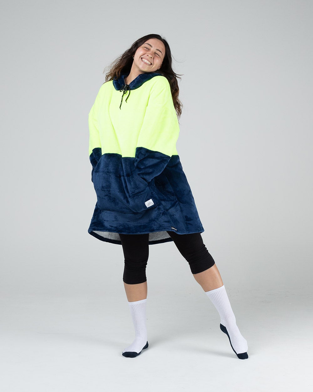 Happy Hoodie Fluro Tradie Hoodie