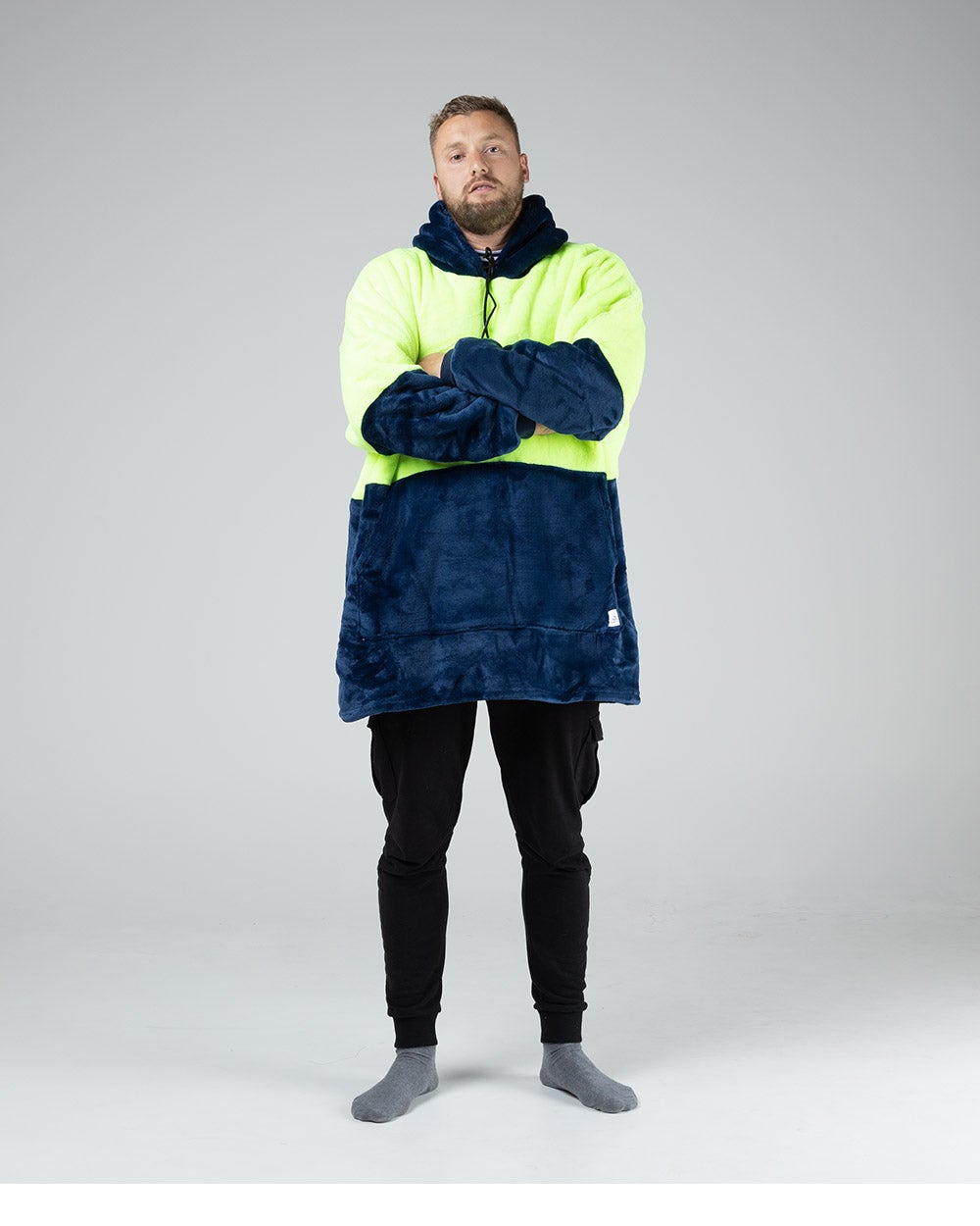 Happy Hoodie Fluro Tradie Hoodie