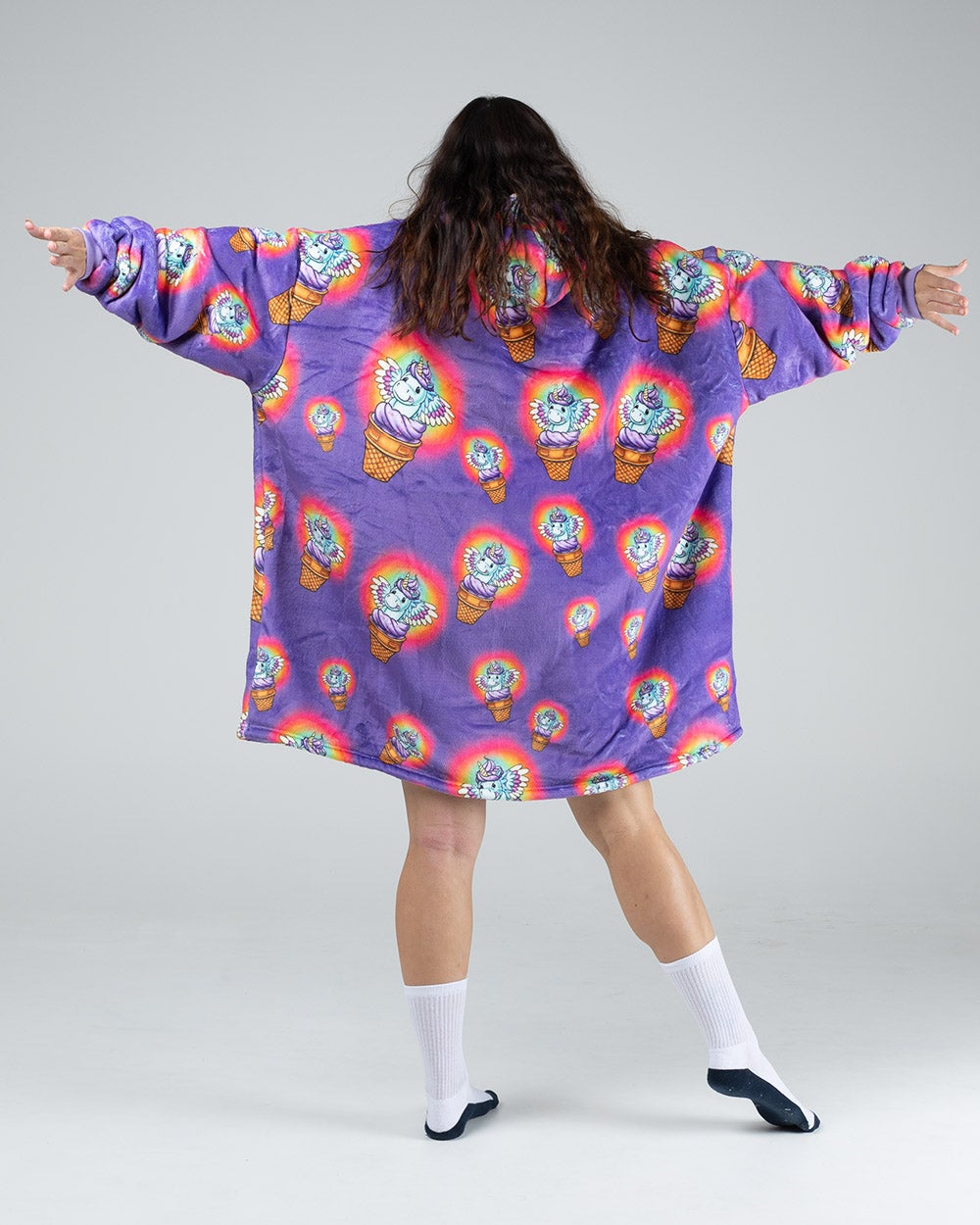 Oversized Hoodie - Unicorn Ice-Cream
