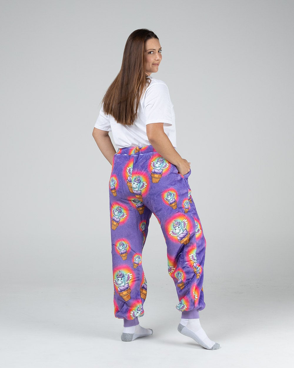Happy Hoodie Unicorn Ice-Cream Designer Pants