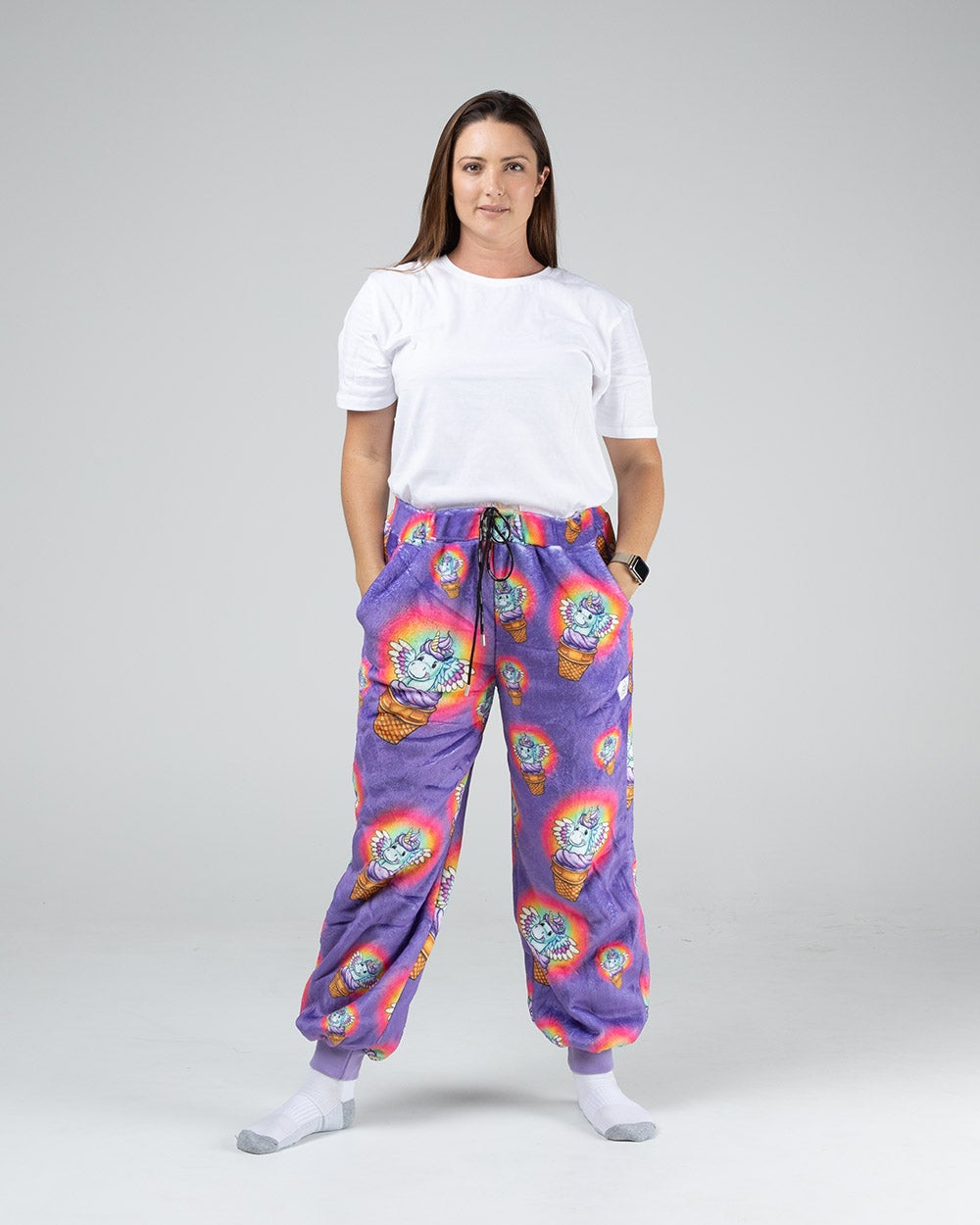 Happy Hoodie Unicorn Ice-Cream Designer Pants